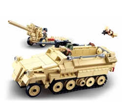 SD KFZ HALF TRACK TANK & 105 460 PCS - B0695
