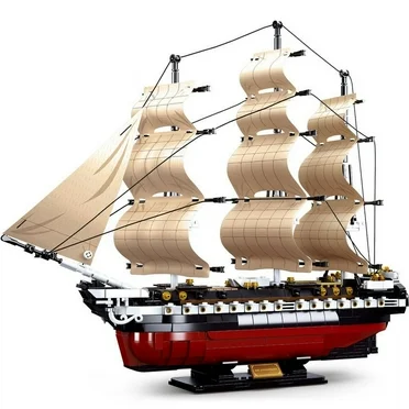 SLUBAN Uss Constitution Frigate 1:170 Scale Building Brick Kit (1118 Pcs)