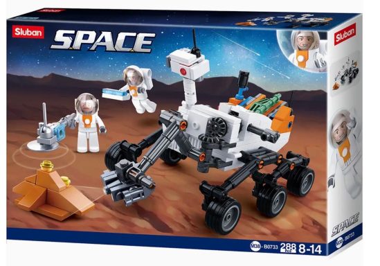 SLUBAN Curiosity Mars Rover Space Building Brick Kit (288 Pcs)