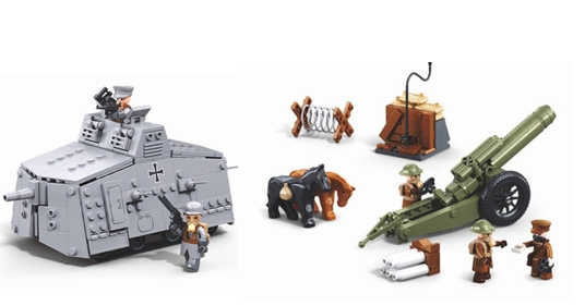 GERMAN A7VS TANK SCENE 506 PCS B1295