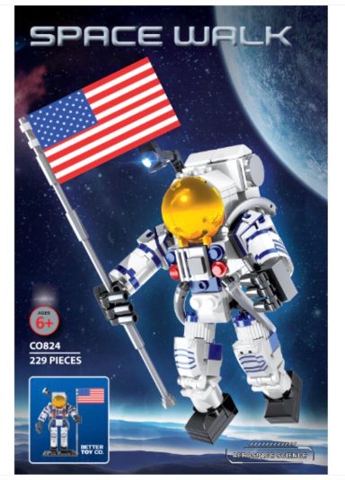 Astronaut Space Walk Building Brick Kit (229 pcs)