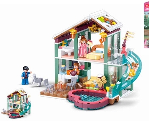 WINTER COTTAGE CABIN 439 PCS B0961