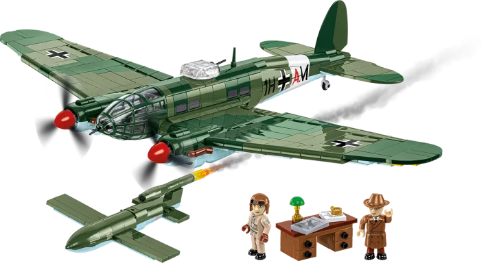COBI Heinkel HE 111 H-22 Medium Bomber w/ V1 Flying Bomb: 1:48 scale Set #5771