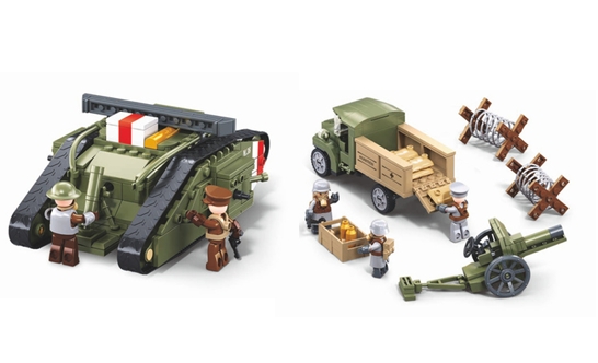 MARK V BRITISH WW1 TANK SCENE 516 PC B1296S