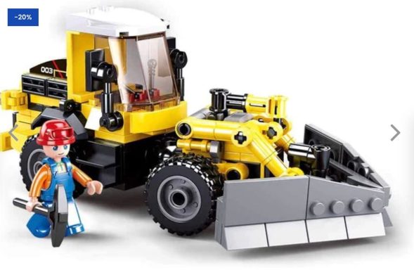 sluban Construction Forklift / Bulldozer Driver (2 in 1 Set ) - 200 Pieces - M38-B0803
